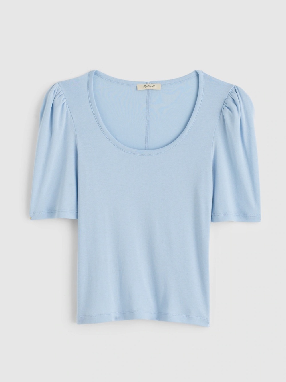 Madewell Puff-Sleeve Scoopneck Tee